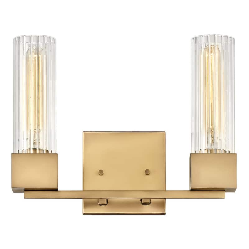 Hinkley Lighting Xander 2 Light 13" Wide Bathroom Vanity Light - Heritage Brass