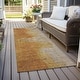 preview thumbnail 16 of 50, Machine Washable Indoor/ Outdoor Abstract Ombre Chantille Rug Copper - 2'3" x 7'6"