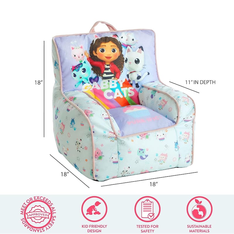 Gabby's Dollhouse Kids Bean Bag Chair