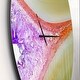 preview thumbnail 3 of 7, Designart 'Natural agate' Oversized Modern Wall CLock