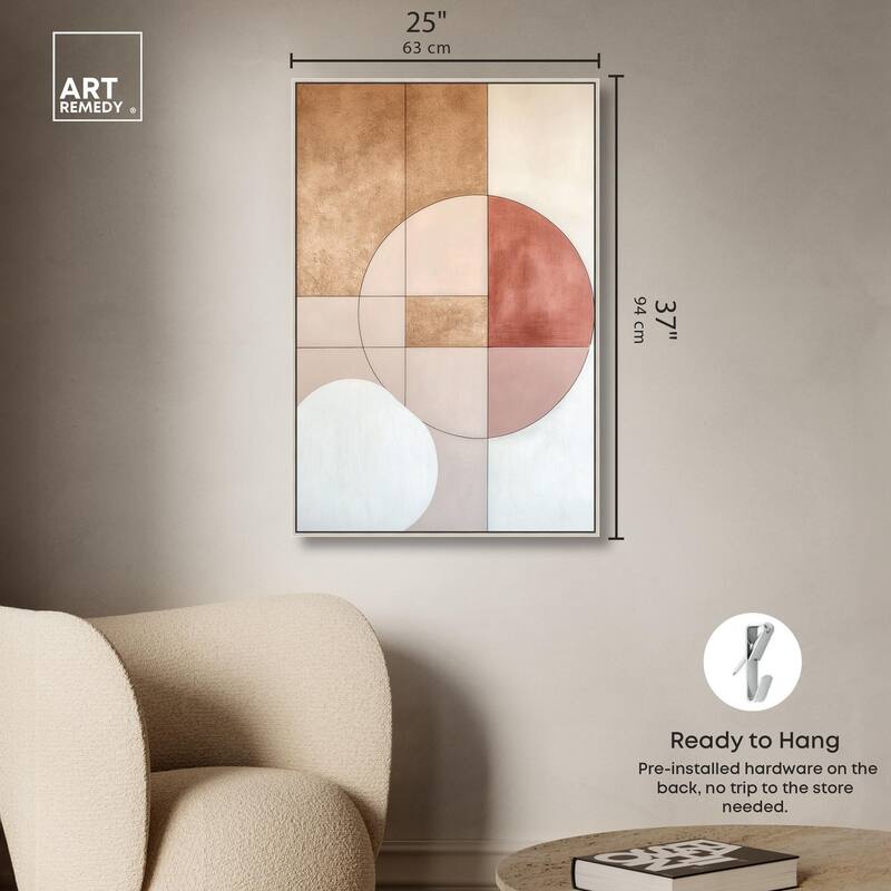 Modernist Circles II Canvas by Art Remedy
