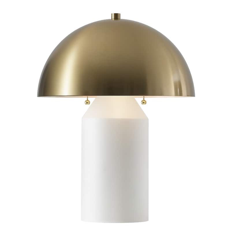 SAFAVIEH Jove 18-inch Metal Table Lamp (LED Bulbs Included) - 14"W x 14"D x 18"H