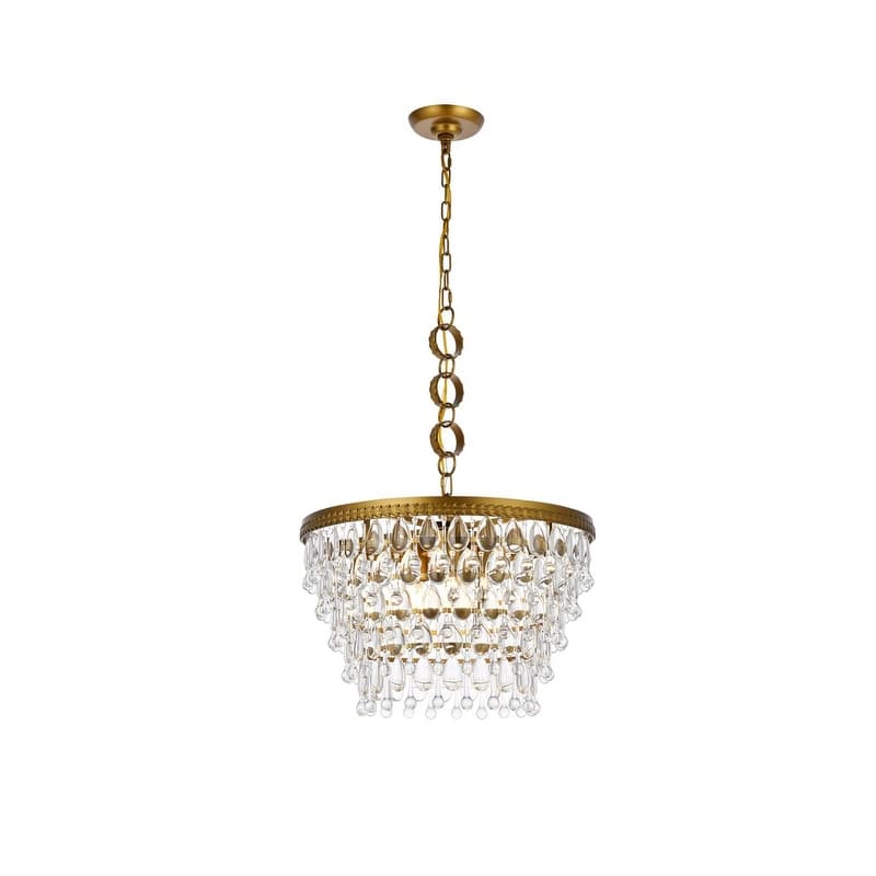 Nova 5 Light Pendant - 19 Inch - Brass