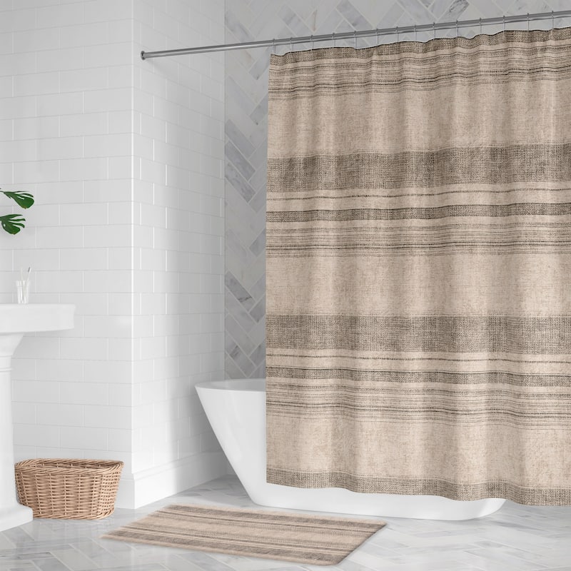 Laural Home Big Sky Natural Shower Curtain