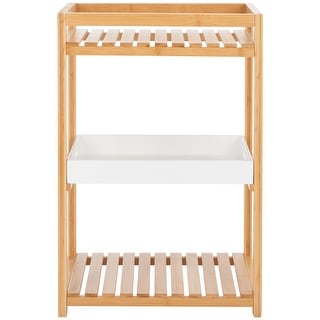 SAFAVIEH Home Collection Akio 3 Tier Shelf - 19" W x 13" D x 28" H
