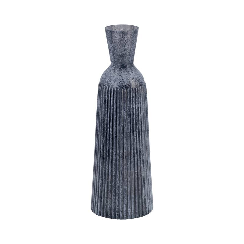 Sagebrook Home Grooved Glass Vase