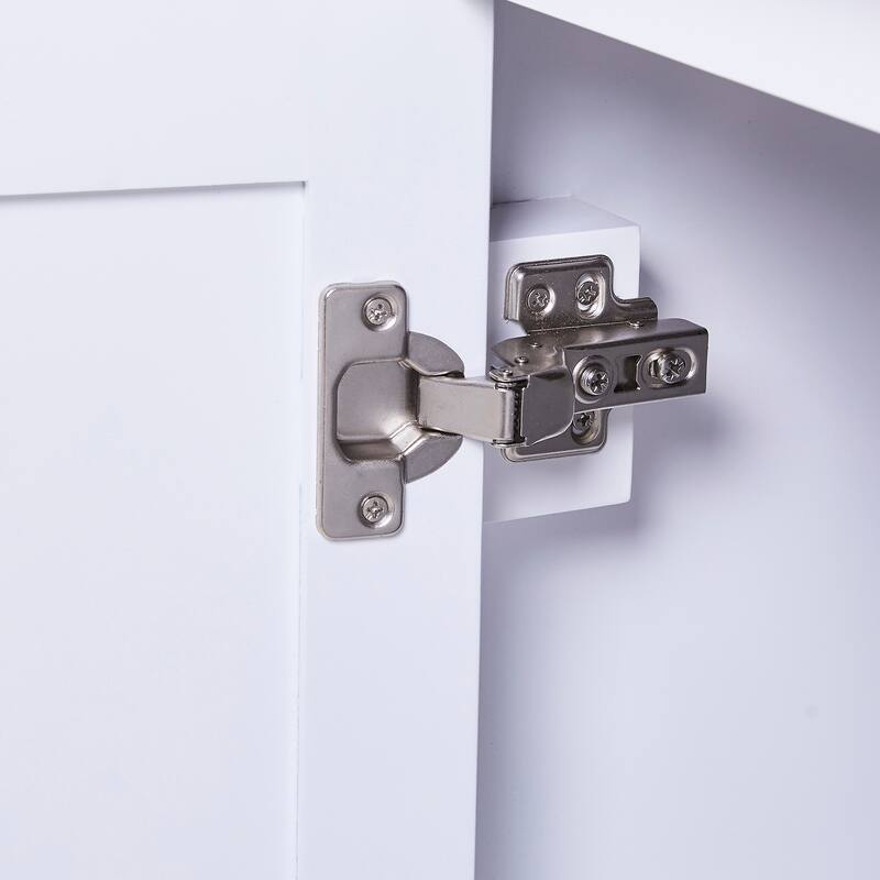 53 Inch Kitchen Island Cart with Thick Desktop Drawers Spice and Towel Racks