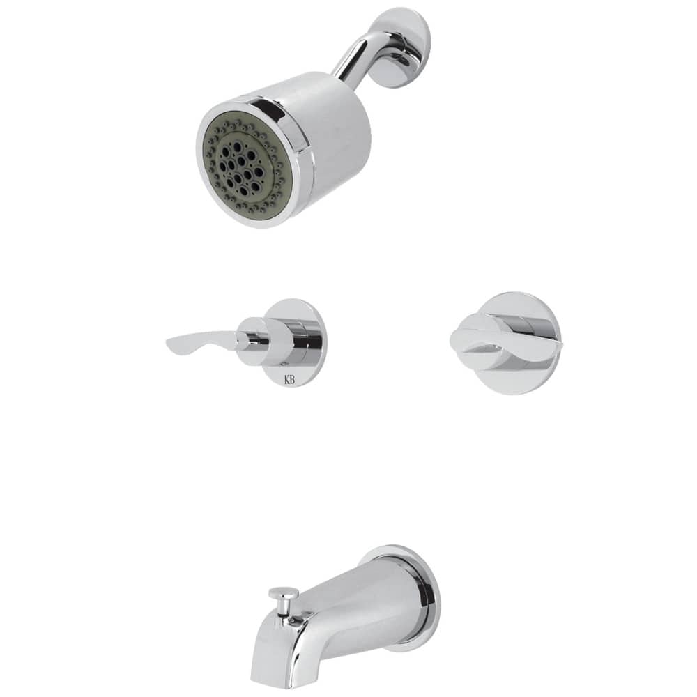 Kingston Brass Serena Two-Handle Tub and Shower Faucet