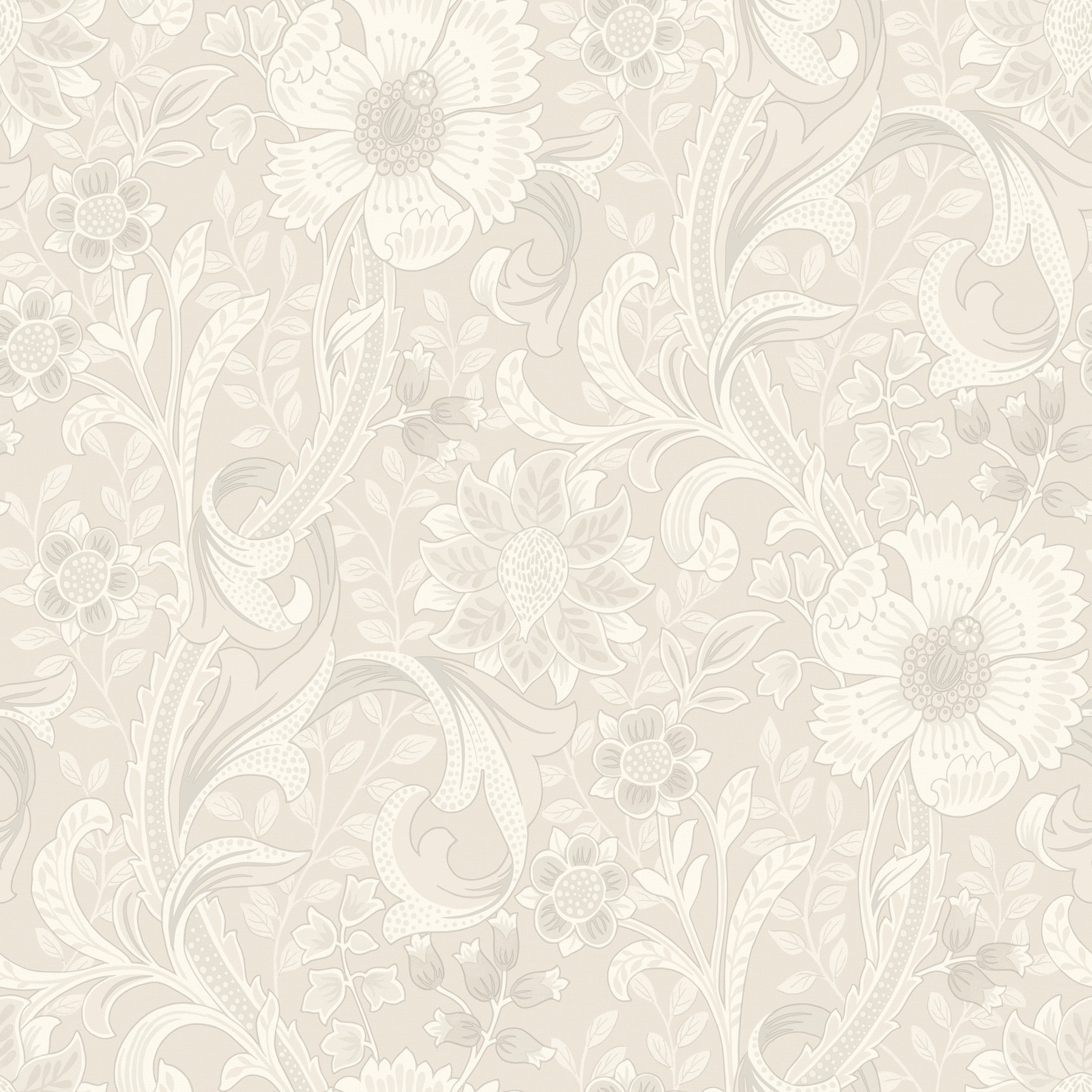 Chesapeake Liora Neutral Floral Trail Wallpaper