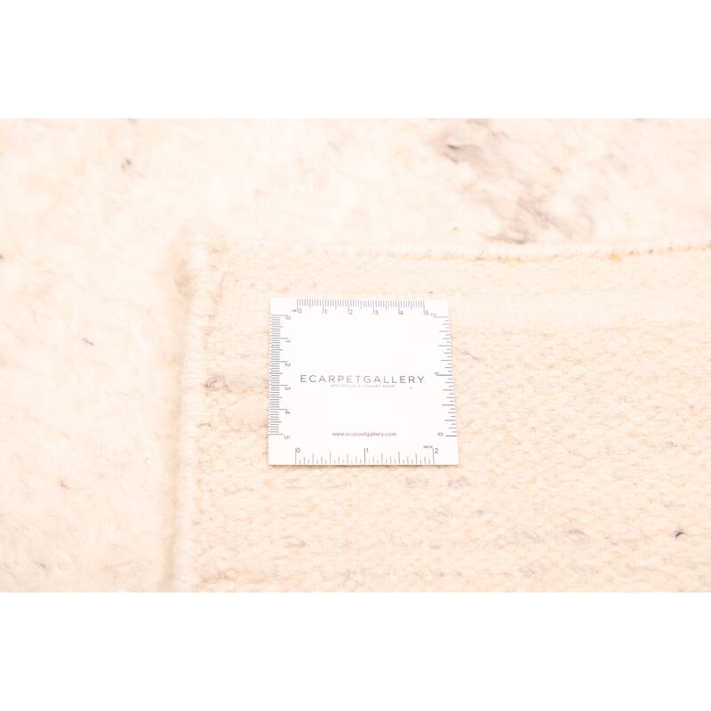 ECARPETGALLERY Hand-knotted Looma Cream Wool Rug - 7'11 x 10'0