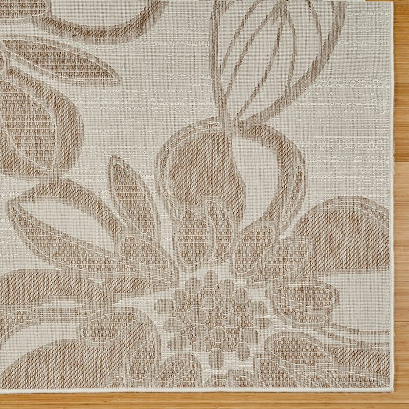 Gertmenian Tropea Woodbury Bold Floral Casual Easy Care Flatweave Indoor/ Outdoor Area Rug
