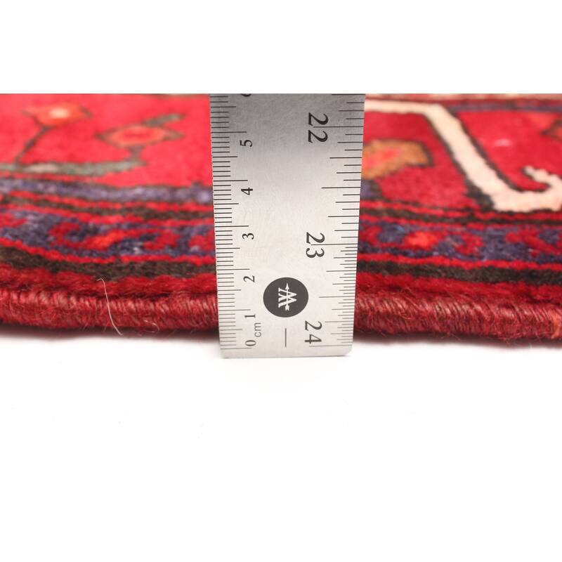 ECARPETGALLERY Hand-knotted Andelz Red Wool Rug - 4'4 x 6'7