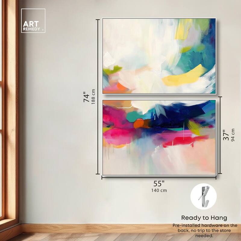 Riot of Color III Canvas Set of 2 by Art Remedy