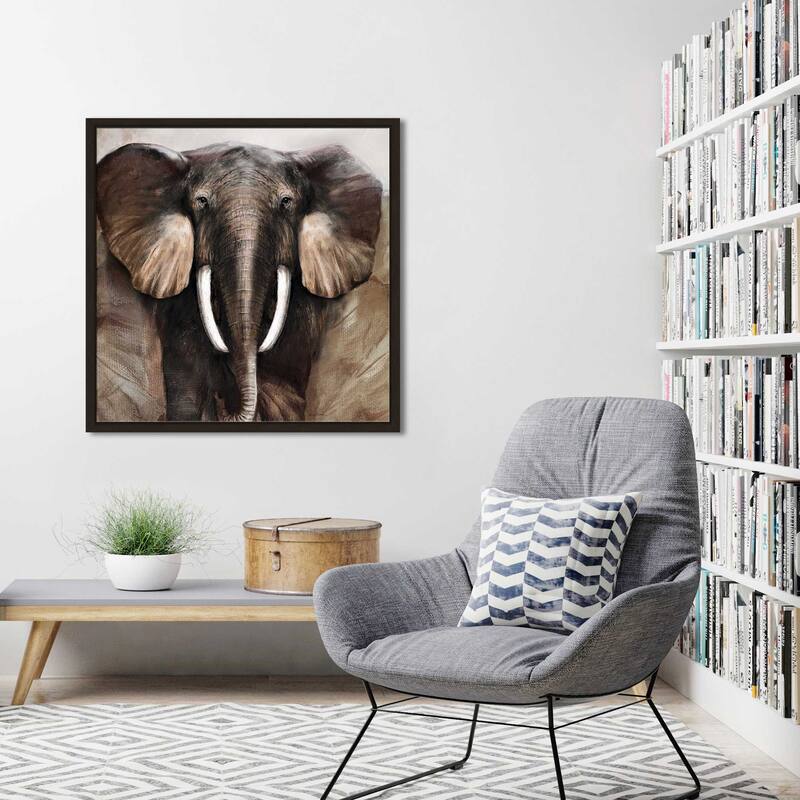 "Majestic Encounter" by Ruane Manning Print on Floating Canvas