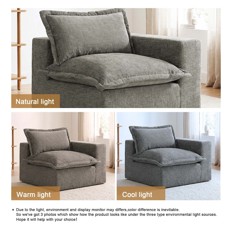 Comfy Cloud Couch Plush Modular Sectional Sofa For Living Room