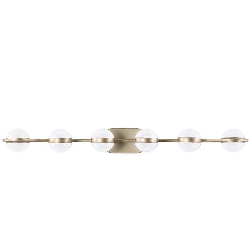Sleek LED Bathroom Vanity Light – Modern Crystal Sand Acrylic Shade Fixture for Mirror Illumination‌