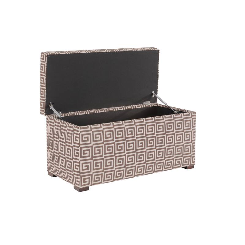 Angela Transitional Wood Storage Bench