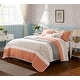preview thumbnail 66 of 102, Madison Park Dawn 6 Piece Cotton Percale Quilt Set with Throw Pillows