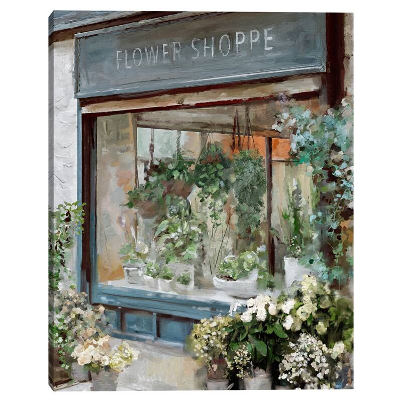 The Flower Shoppe by Studio Arts Canvas Art Print