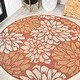 preview thumbnail 86 of 119, JONATHAN Y Marvao Modern Floral Textured Weave Indoor/Outdoor Area Rug