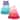Hudson Baby Toddler Girl Cotton Dresses, Ombre Coral Teal