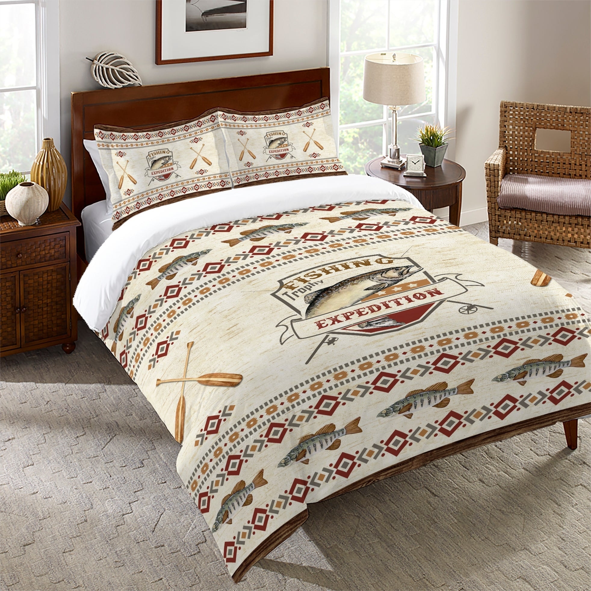 Laural Home Fishing Expedition Comforter - On Sale - Bed Bath & Beyond -  36088545