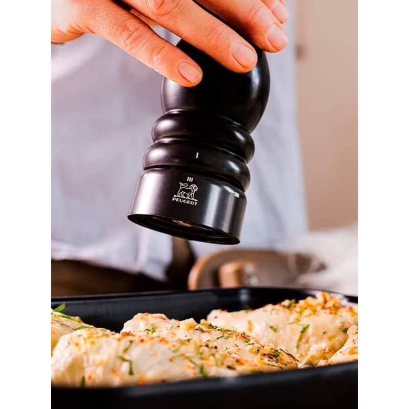 PEUGEOT 41939 Paris Salt Mill, Beechwood, Satin black-22 cm