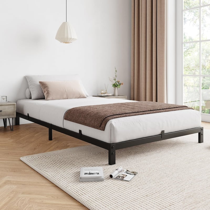 14 Inch Bed Frame - Black 8" - Twin