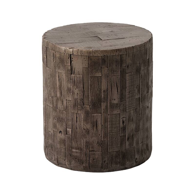COSIEST Outdoor Antique Accent Stump Stool