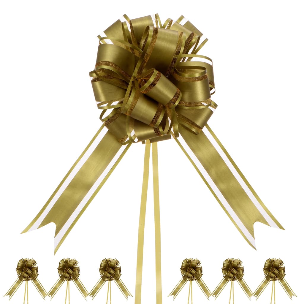 20pcs Large Pull Bow 8 Inch Flower Bows for Wedding Baskets - 8 Inch