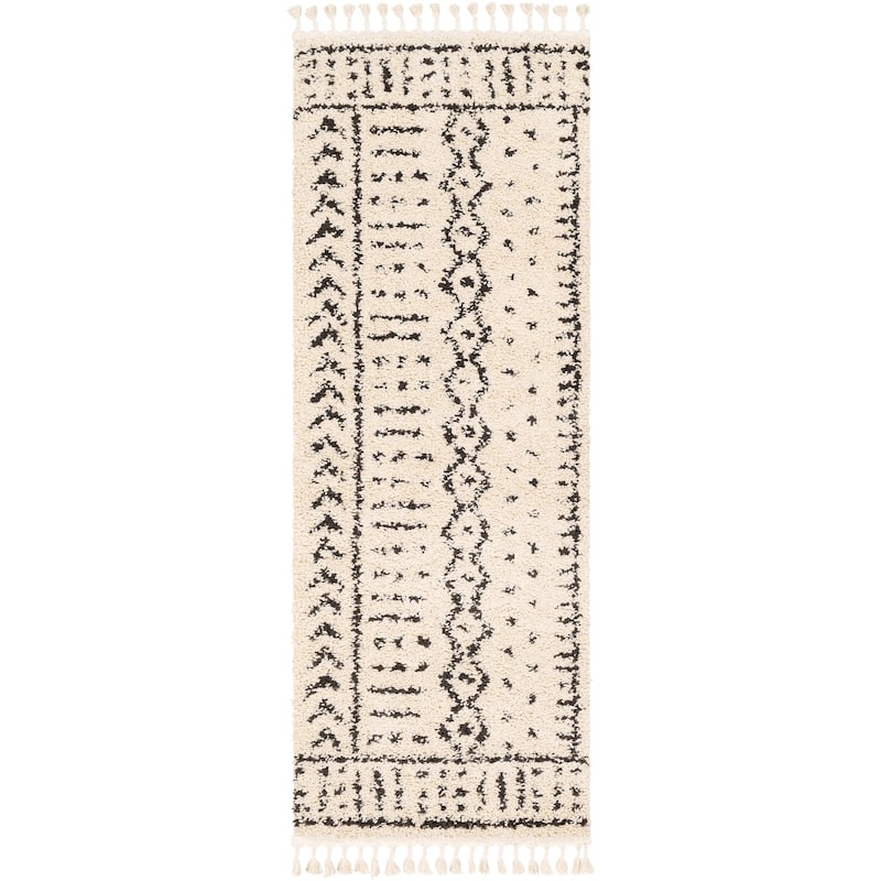 Livabliss Kortne Bohemian Geometric Shag Area Rug