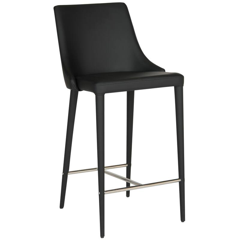 SAFAVIEH Soledad 26-inch White Counter Stool (Set of 2) - 22.9" x 18.9" x 37.4" - 23Wx19Dx37H