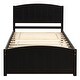 preview thumbnail 2 of 9, Twin Size Platform Bed with Trundle,Elegant Wood Frame for Maximized Space and Guest Accommodation
