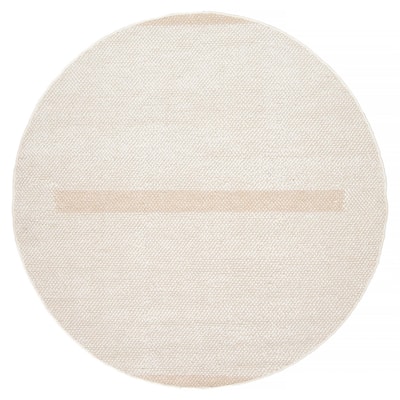 ECARPETGALLERY Braid weave Sienna Cream Wool Rug - 5'10 x 5'10