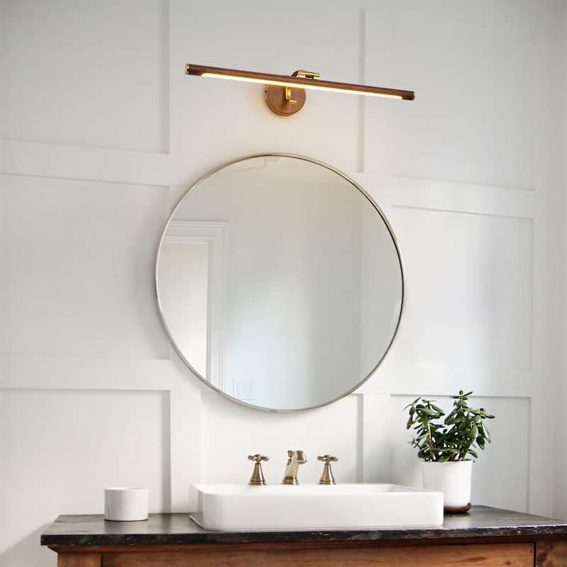 24 in. Vintage Bathroom Vanity Light Rotatable LED Bath Bar