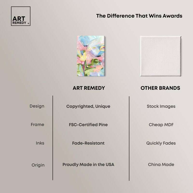 Blushing Promises Canvas by Art Remedy, Gallery Wrapped