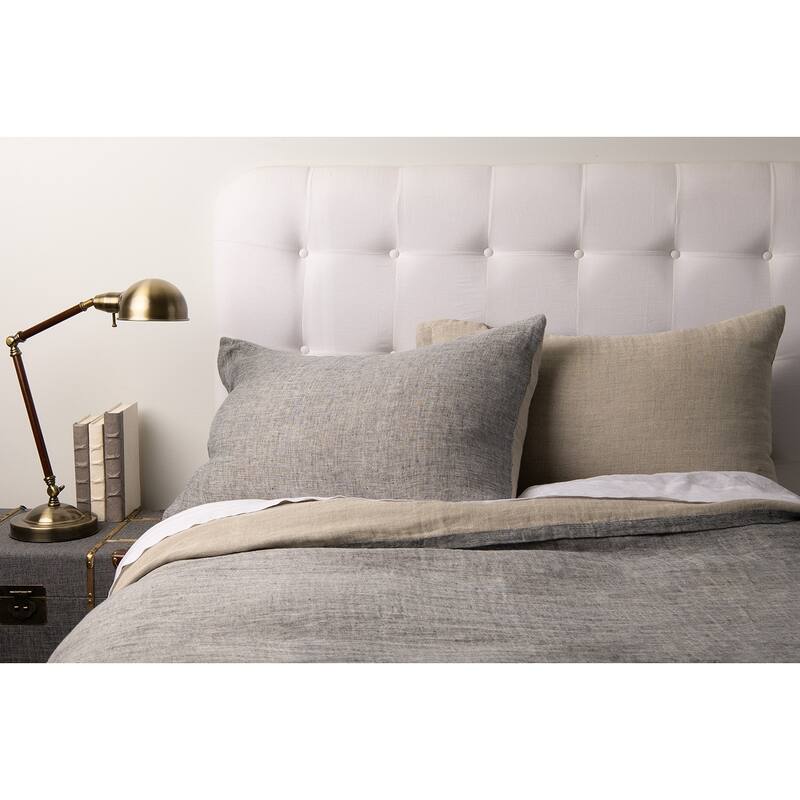 Kent Linen Reversible Coverlet Set