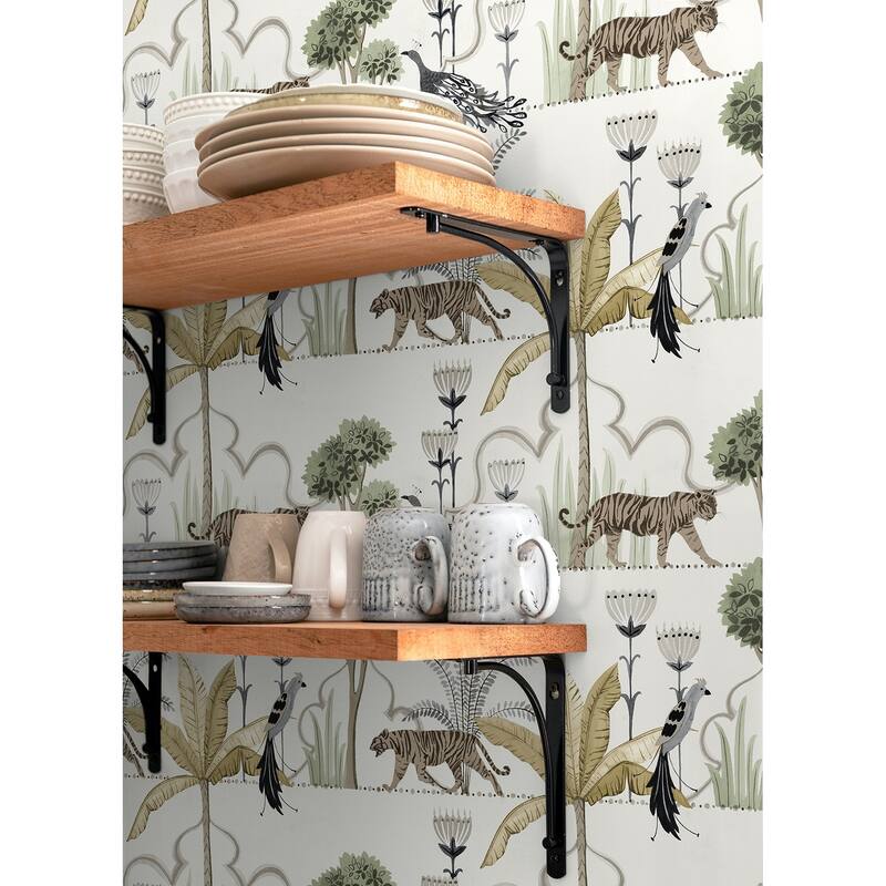 NuWallpaper Laos Ivory Peel and Stick Wallpaper