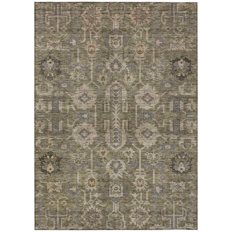 Machine Washable Indoor/ Outdoor Chantille Boho Rug
