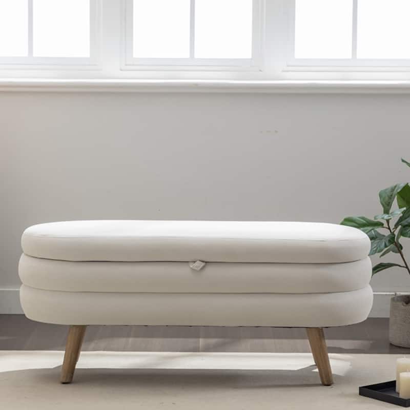 Storage Bench Bedroom Bench With Wood Legs