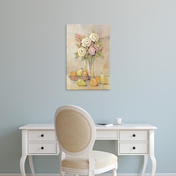 Easy Art Prints Tim OToole's 'Still Life Study Flowers & Fruit I' Premium Canvas Art