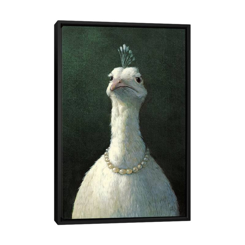 iCanvas "Herta" by Michael Sowa Framed Canvas Print - Black - 40x26
