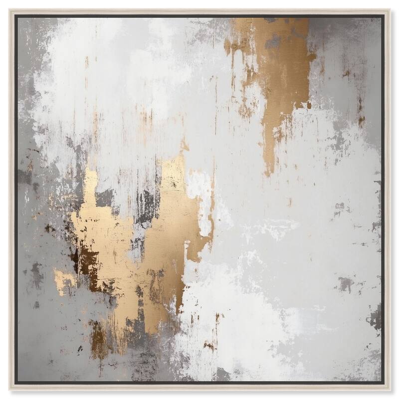 Ghostly Glimmer I Canvas by Art Remedy - Silver - 30" x 30"
