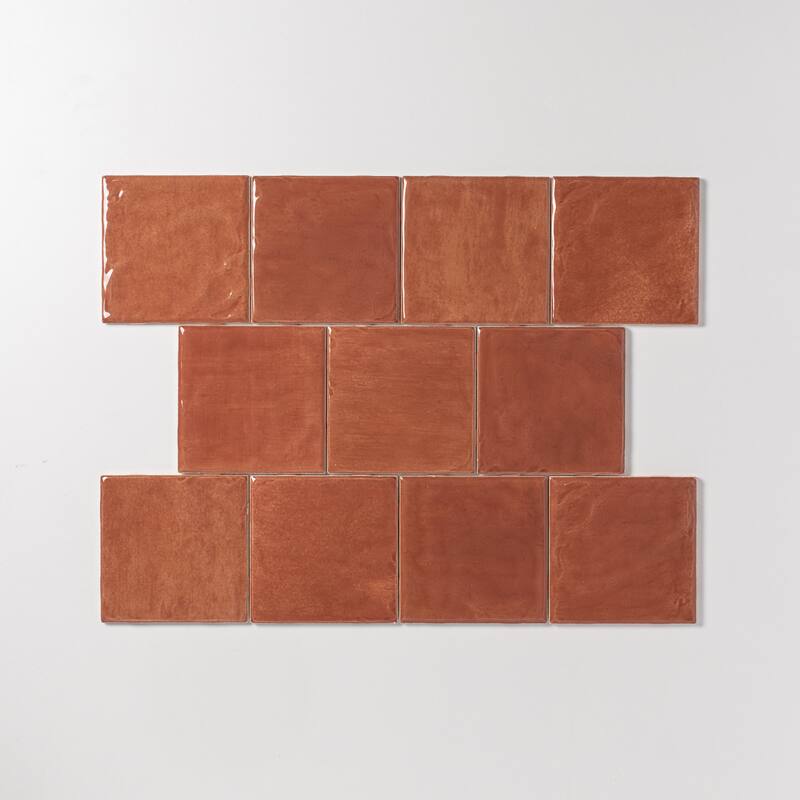 Harvest 4 in. x 4 in. Glazed Ceramic Wall Tile