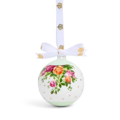 Royal Albert Old Country Roses Christmas Hanging Bauble Ornament