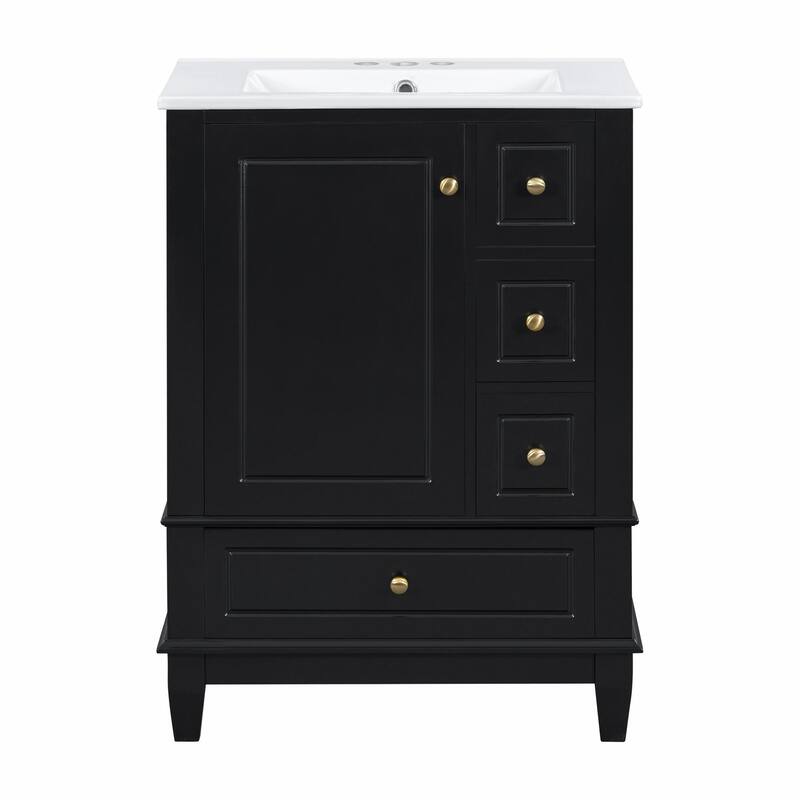 24" Bathroom Vanity with Sink and Drawers