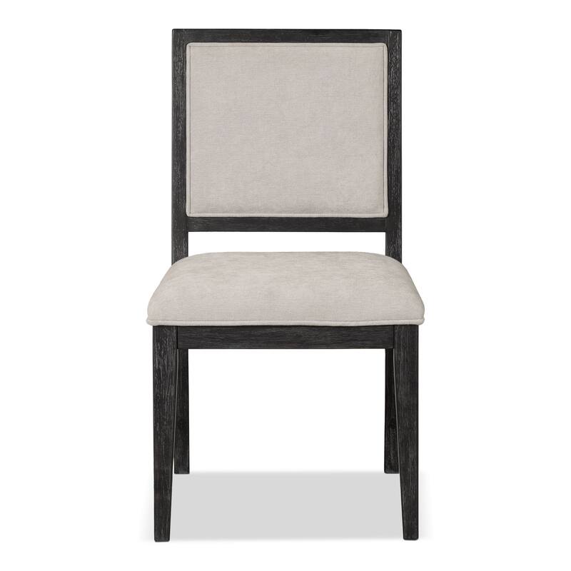 Furniture of America Durem Modern Solid Wood Padded Side Chairs (Set of 2)