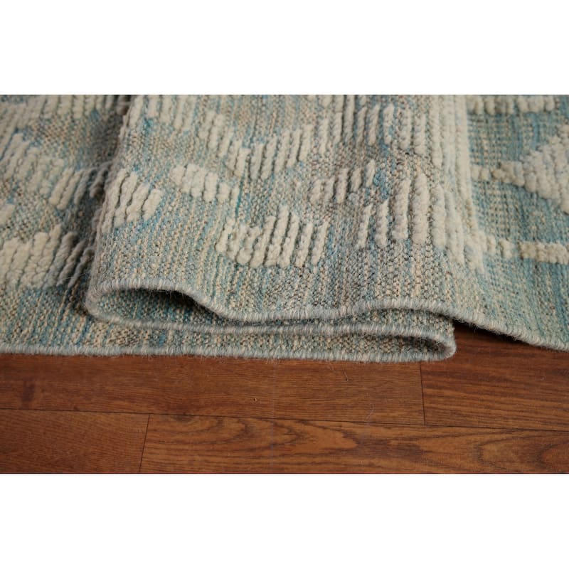 Moroccan Oriental Large Area Rug Handmade Wool Carpet - 12'2" x 16'1"