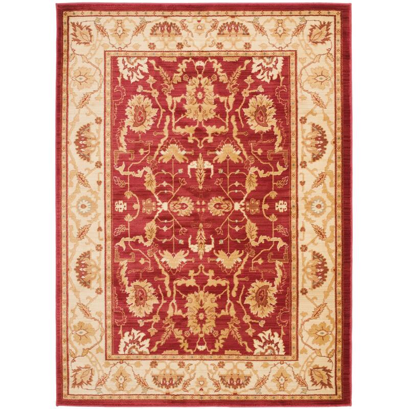 Lauren Ralph Lauren Sheffield Traditional Rug - 9'6" x 13' - Red/Creme