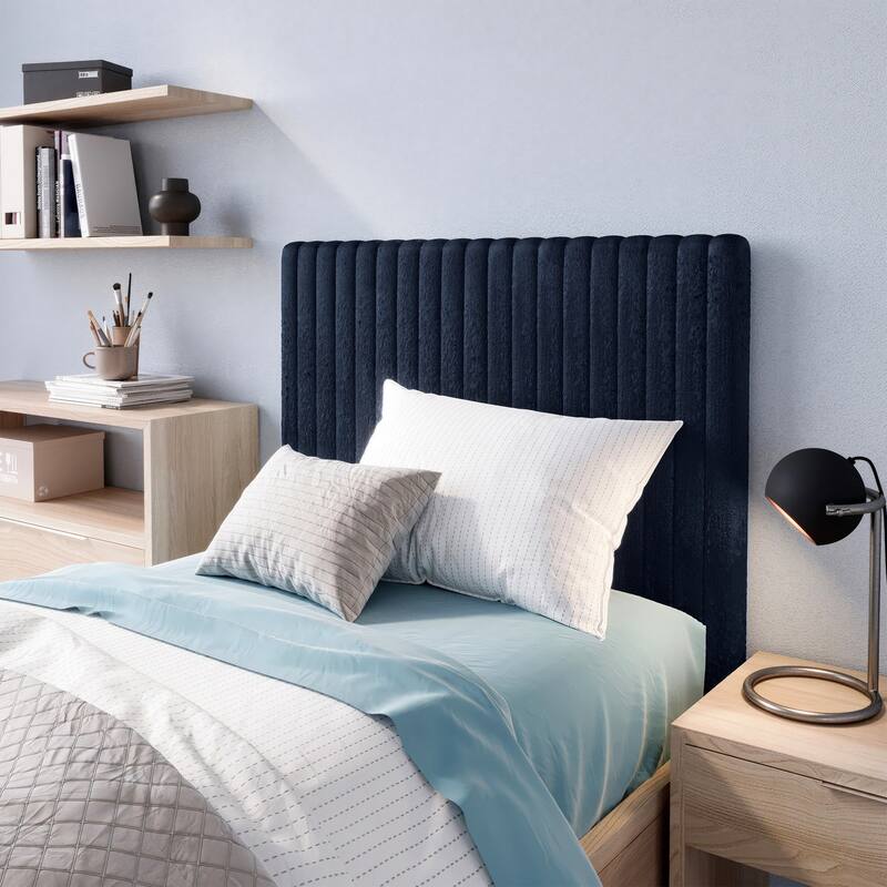 Rainha® - USA Made Plush Foam Dorm Headboard - Midnight Navy
